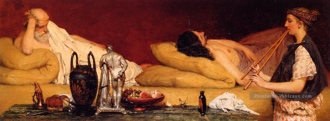 La Siesta romantique Sir Lawrence Alma Tadema Peintures à l'huile